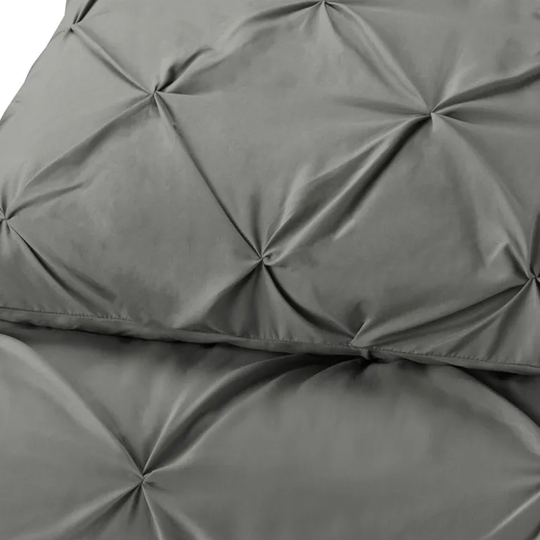 Gray  Microfiber Washable Microfiber Down Alternative Comforter Photo 3