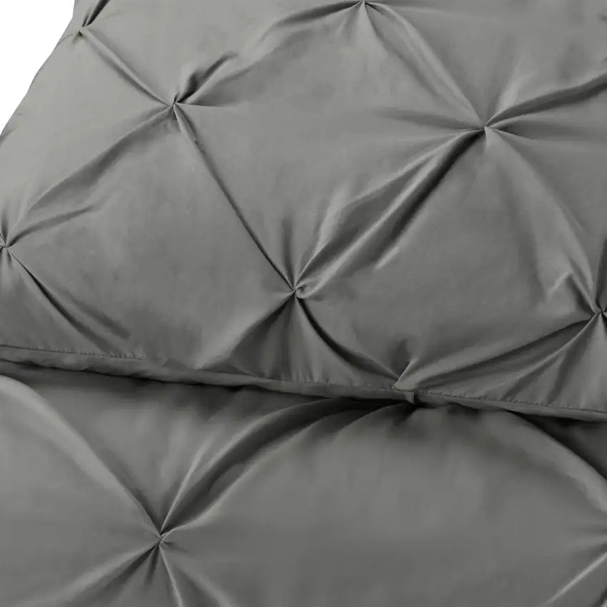 Gray  Microfiber Washable Microfiber Down Alternative Comforter Photo 3