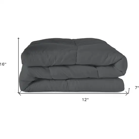 Gray  Microfiber Washable Microfiber Down Alternative Comforter Photo 7