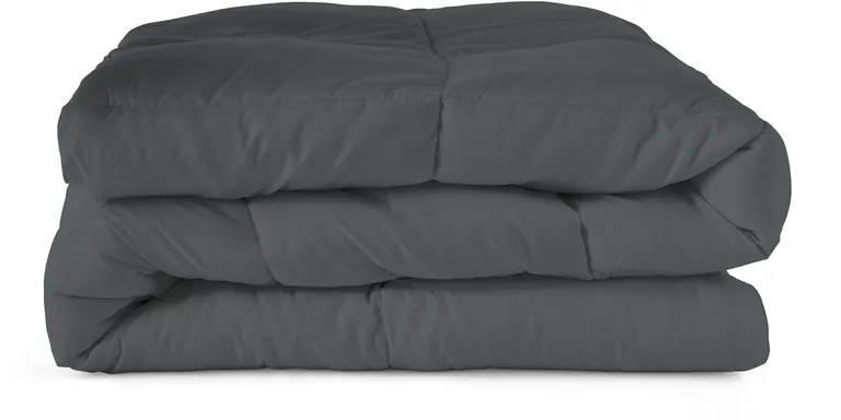 Gray  Microfiber Washable Microfiber Down Alternative Comforter Photo 2