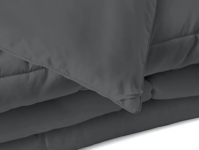Gray  Microfiber Washable Microfiber Down Alternative Comforter Photo 5