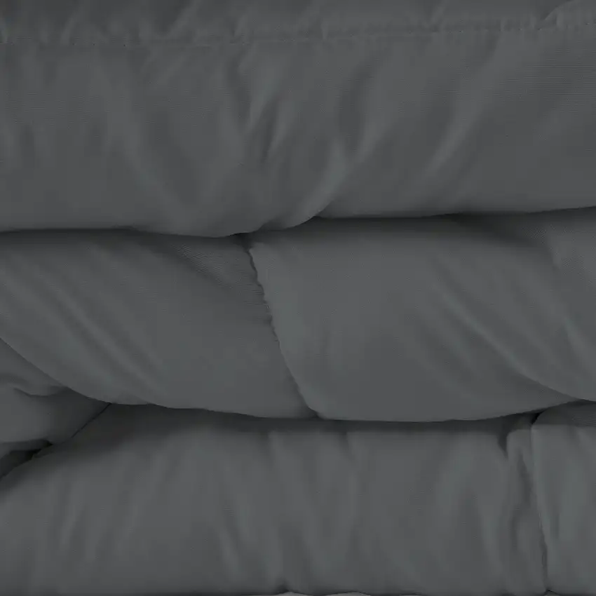 Gray  Microfiber Washable Microfiber Down Alternative Comforter Photo 9