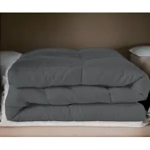 Photo of Gray  Microfiber Washable Microfiber Down Alternative Comforter