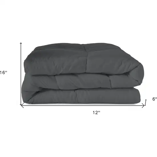 Gray  Microfiber Washable Microfiber Down Alternative Comforter Photo 7
