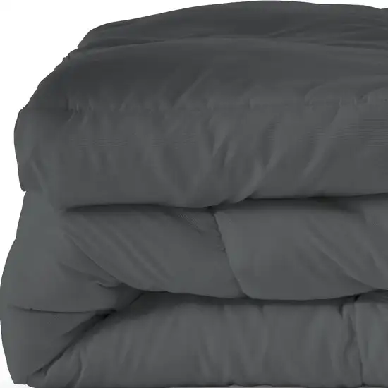 Gray  Microfiber Washable Microfiber Down Alternative Comforter Photo 4