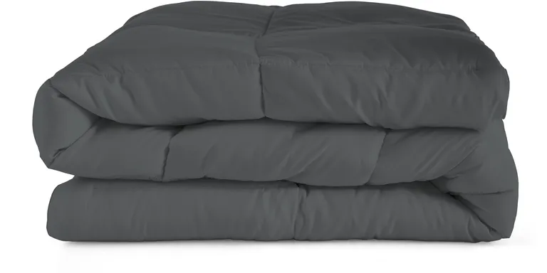 Gray  Microfiber Washable Microfiber Down Alternative Comforter Photo 3