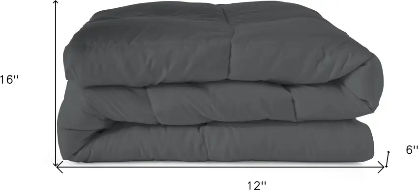 Gray  Microfiber Washable Microfiber Down Alternative Comforter Photo 7