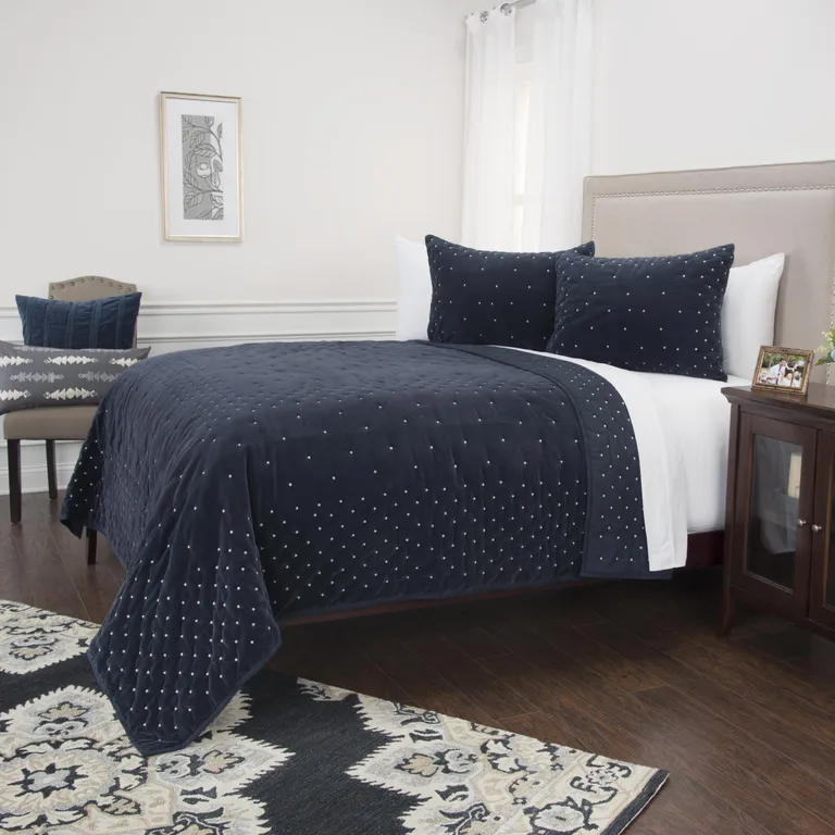 Gray Queen Cotton Blend 300 Thread Count Dry Clean Only Down Alternative Comforter Photo 5