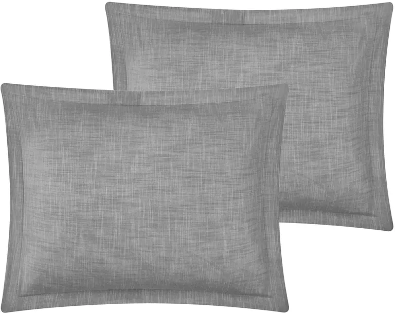 Gray Queen 100% Cotton 140 Thread Count Washable Down Comforter Set Photo 3