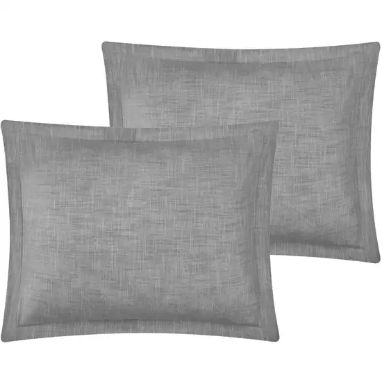 Gray Queen 100% Cotton 140 Thread Count Washable Down Comforter Set Photo 3