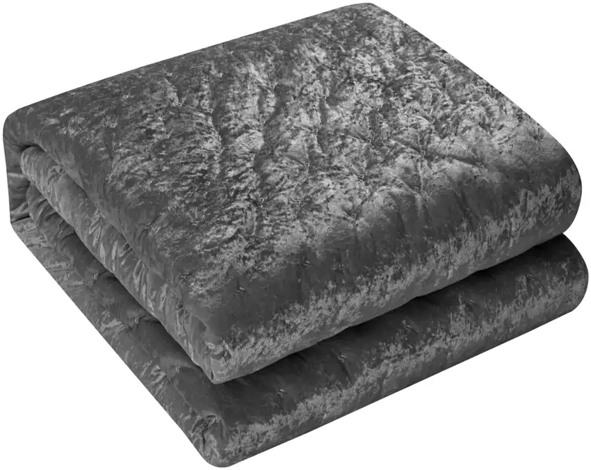 Gray Queen Polyester 220 Thread Count Washable Down Comforter Set Photo 2