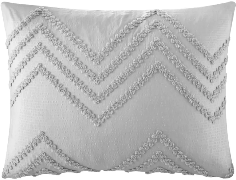Gray Twin PolYester 180 Thread Count Washable Duvet Cover Set Photo 4