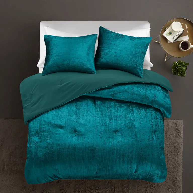 Queen Polyester 180 Thread Count Washable Down Comforter Set Photo 5