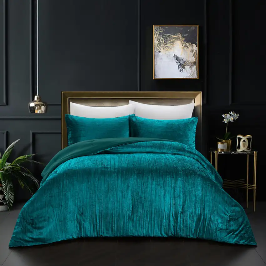 Green Queen Polyester 180 Thread Count Washable Down Comforter Set Photo 4