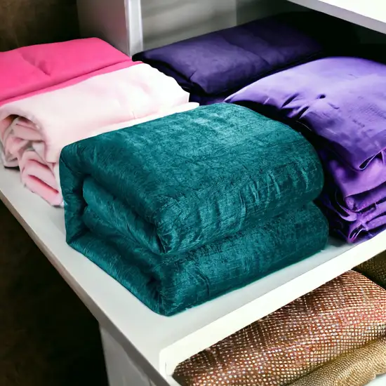 Green Queen Polyester 180 Thread Count Washable Down Comforter Set Photo 7