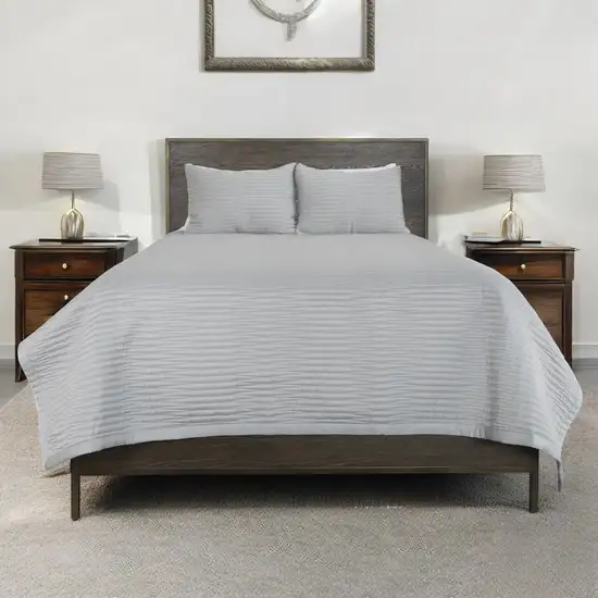 Grey King Microfiber 300 Thread Count Machine Washable Down Alternative Comforter Photo 1