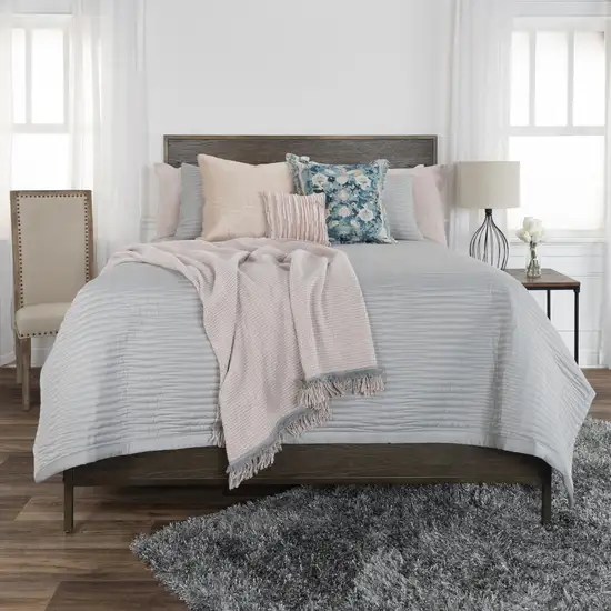 Grey King Microfiber 300 Thread Count Machine Washable Down Alternative Comforter Photo 8