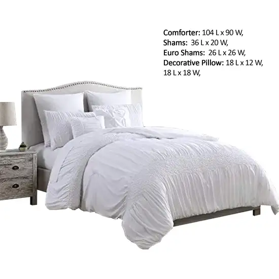 Hamburg 7 Piece King Size Comforter Set with Textured Details The Urban Port Photo 2