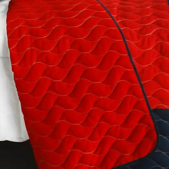 Handsome Prince -  3PC Vermicelli-Quilted Patchwork Quilt Set (Full/Queen Size) Photo 3