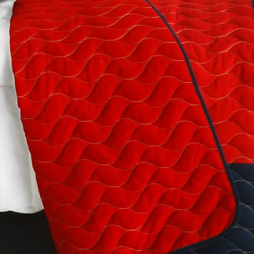 Handsome Prince -  3PC Vermicelli-Quilted Patchwork Quilt Set (Full/Queen Size) Photo 3
