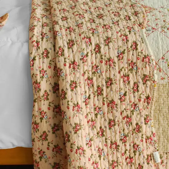 Harvest Season -  Cotton 3PC Vermicelli-Quilted Patchwork Quilt Set (Full/Queen Size) Photo 4
