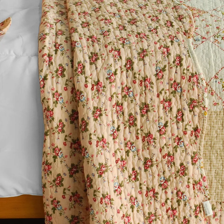 Harvest Season - Cotton 3PC Vermicelli-Quilted Patchwork Quilt Set (Full/Queen Size) Photo 3