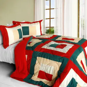 Photo of In My Life A - Quilted Patchwork Down Alternative Comforter Set (Full/Queen Size)
