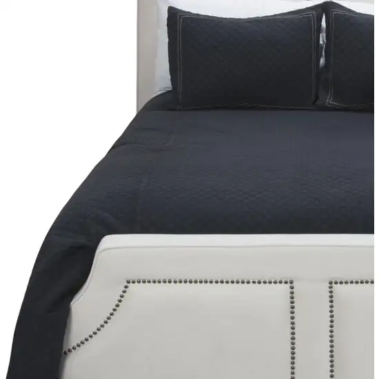 Indigo King 100% Cotton 300 Thread Count Machine Washable Down Alternative Comforter Photo 4