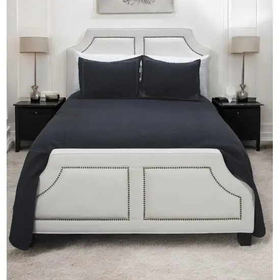 Indigo King 100% Cotton 300 Thread Count Machine Washable Down Alternative Comforter Photo 1