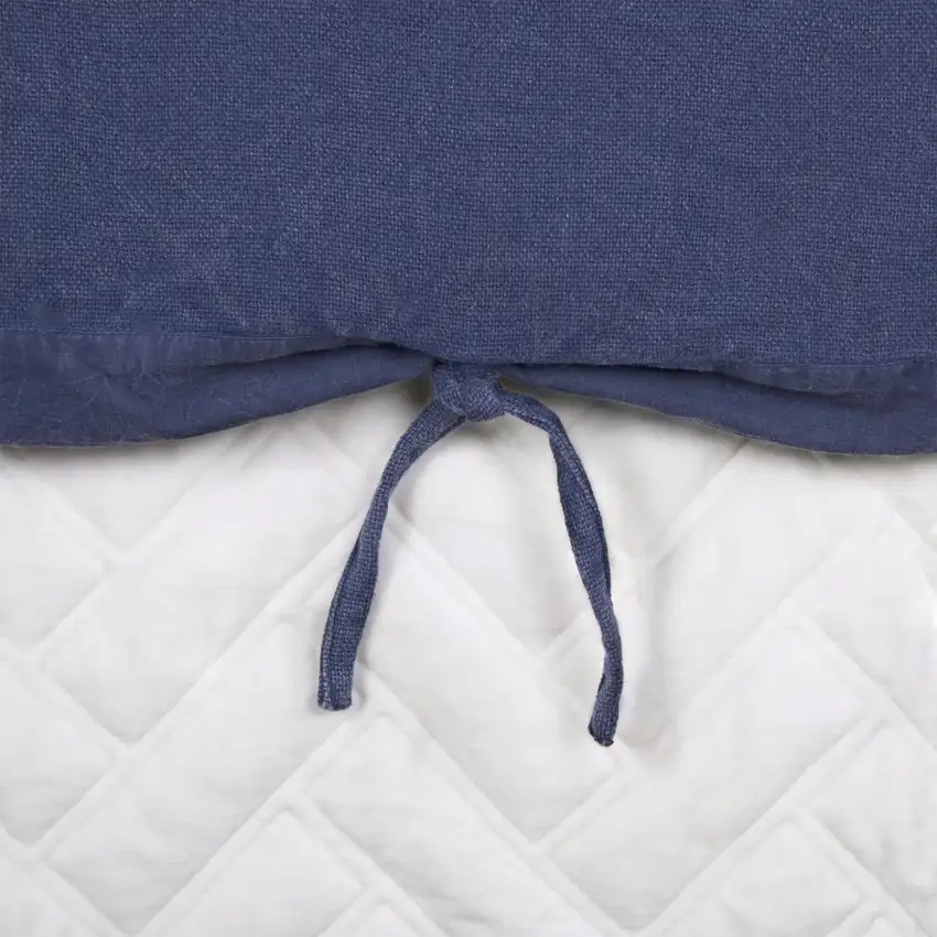 Indigo King Cotton Washable Polyester Duvet Cover Set With Two Shams Photo 7