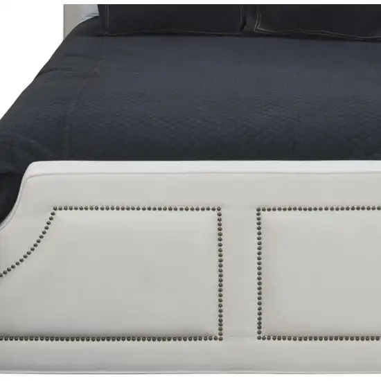 Indigo Queen 100% Cotton 300 Thread Count Machine Washable Down Alternative Comforter Photo 4