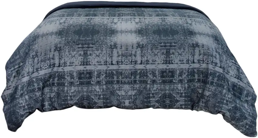 Indigo Queen 100% Cotton 300 Thread Count Washable Duvet Cover Photo 2