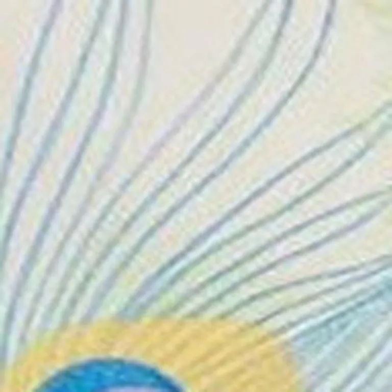 Ivory Blue And Green Queen Cotton Washable Duvet Cover Set With Two Shams Photo 3