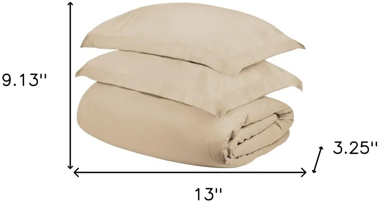 Cotton Blend 400 Thread Count Washable Duvet Cover Set Photo 4