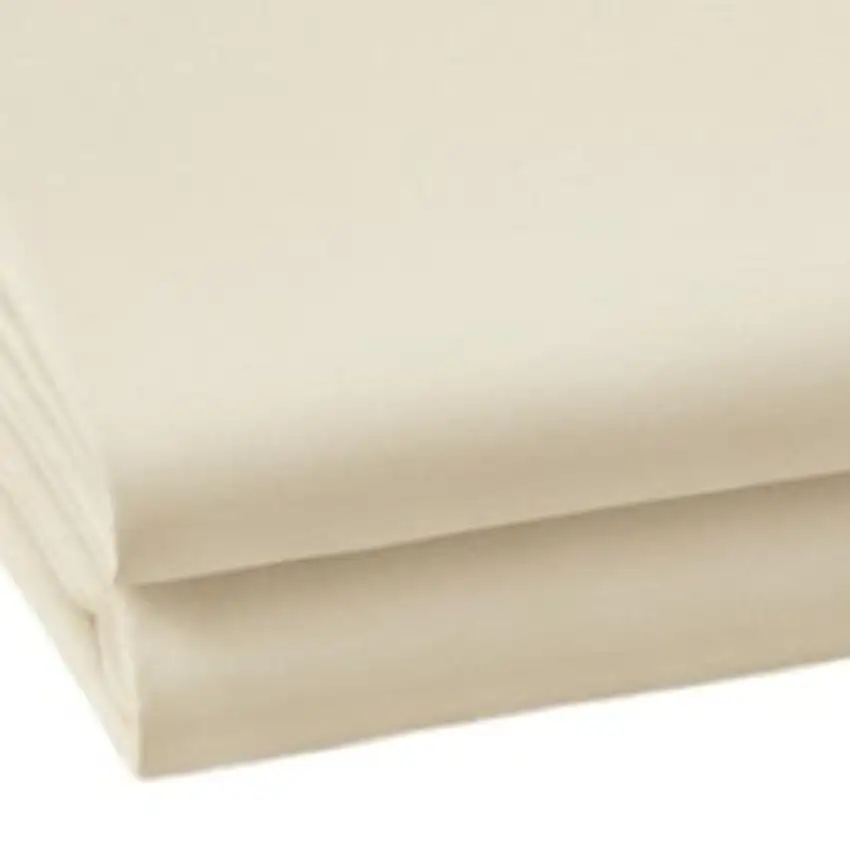 Set of Two Ivory Cotton Queen Pillowcases Photo 4