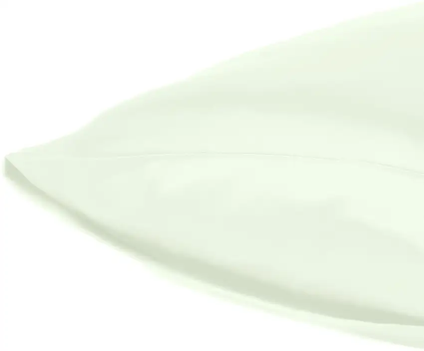 Ivory Dreamy Set Of 2 Silky Satin Standard Pillowcases Photo 4