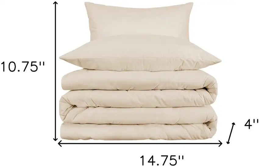 Ivory King Cotton Blend 1000 Thread Count Washable Duvet Cover Set Photo 6