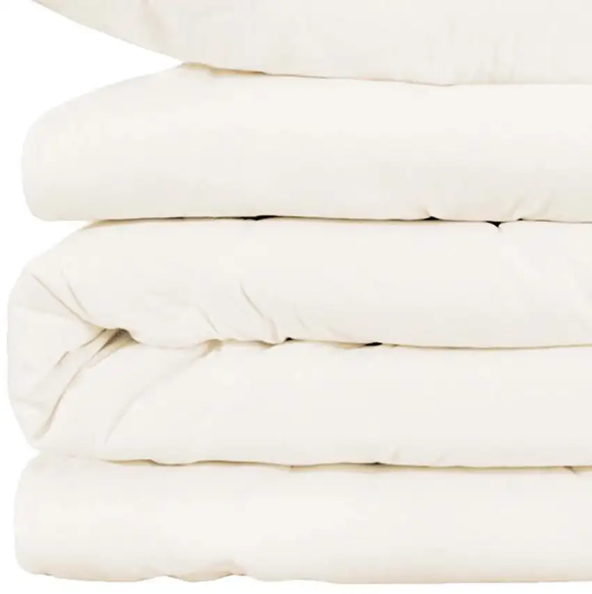 Ivory King Cotton Blend Washable Duvet Cover Set Photo 2