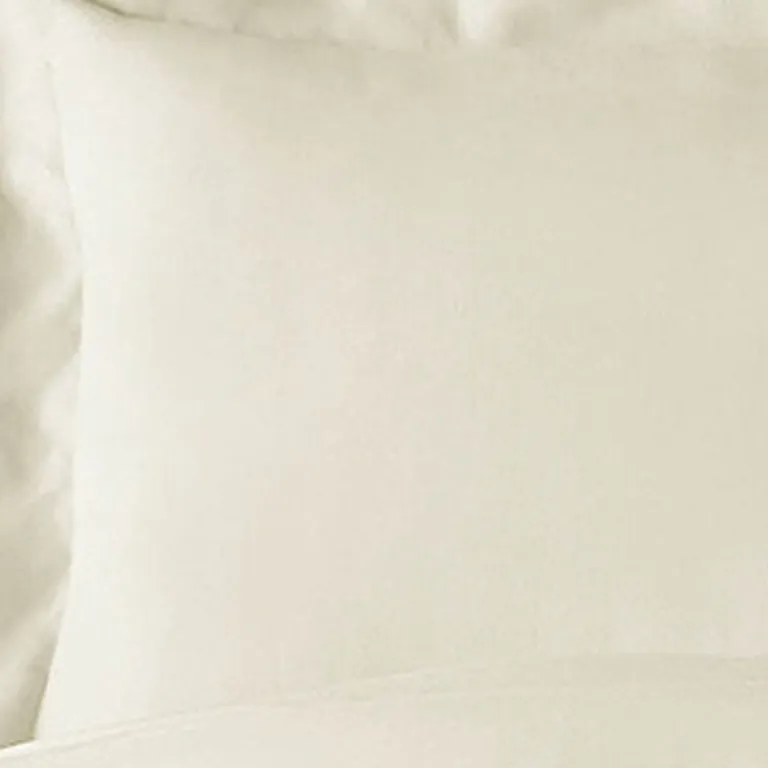 Ivory King Rayon Washable Duvet Cover Set Photo 1