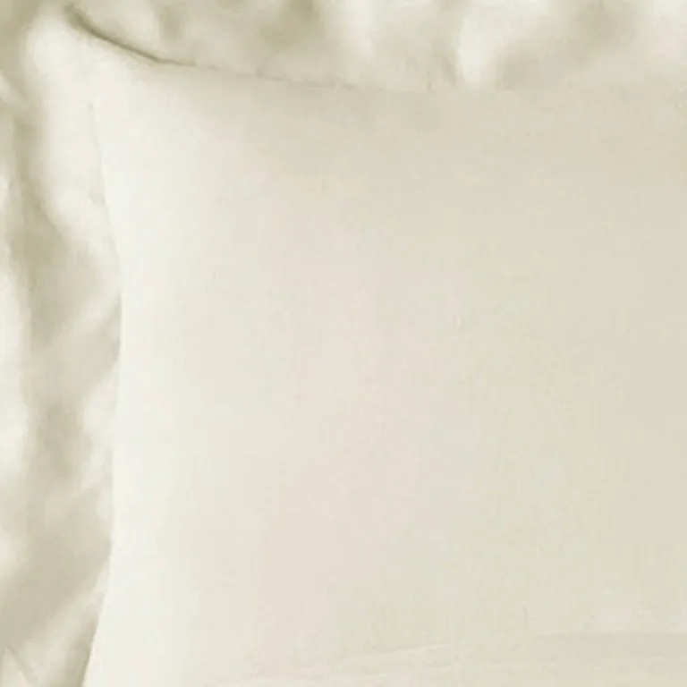 Ivory King Rayon Washable Duvet Cover Set Photo 4