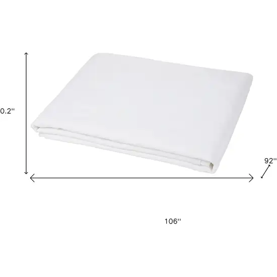 Ivory Linen Full Double Flat Sheet Photo 6