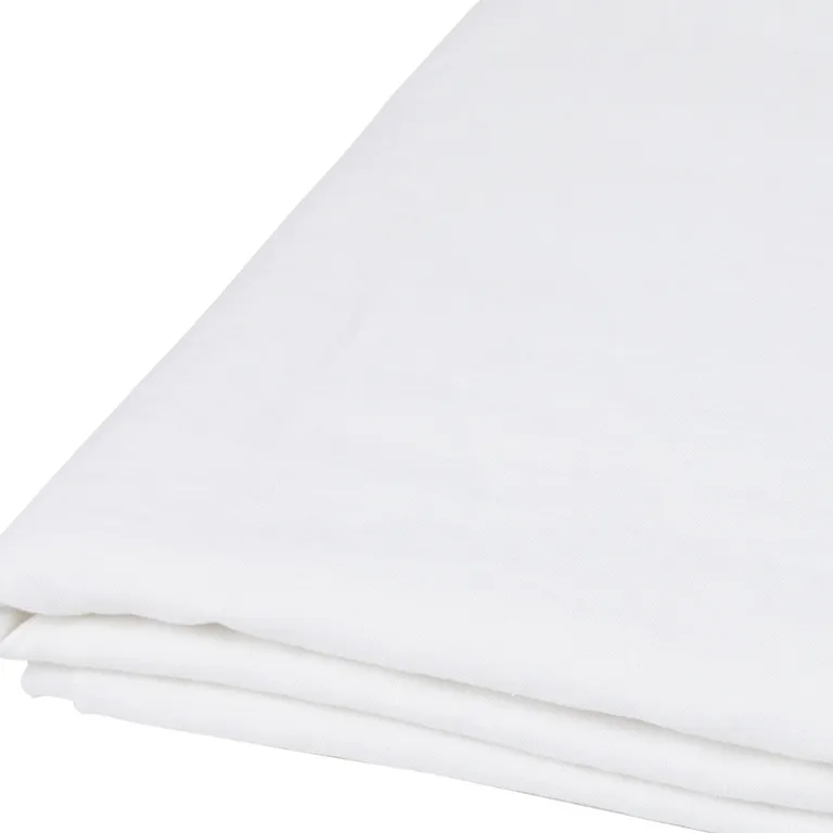 Ivory Linen Full Double Flat Sheet Photo 4