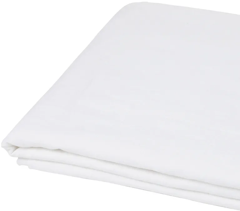 Ivory Linen King Flat Sheet Photo 3