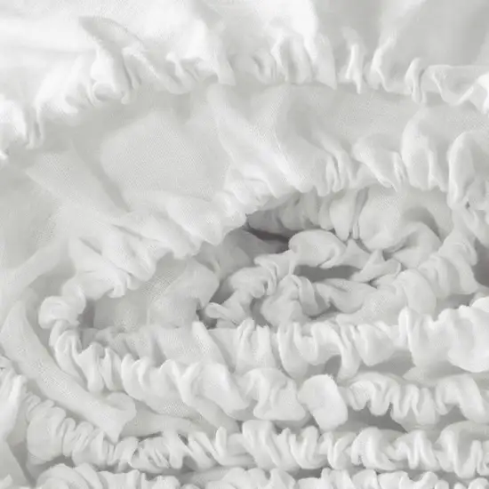 Ivory Linen Twin Fitted Sheet Photo 4