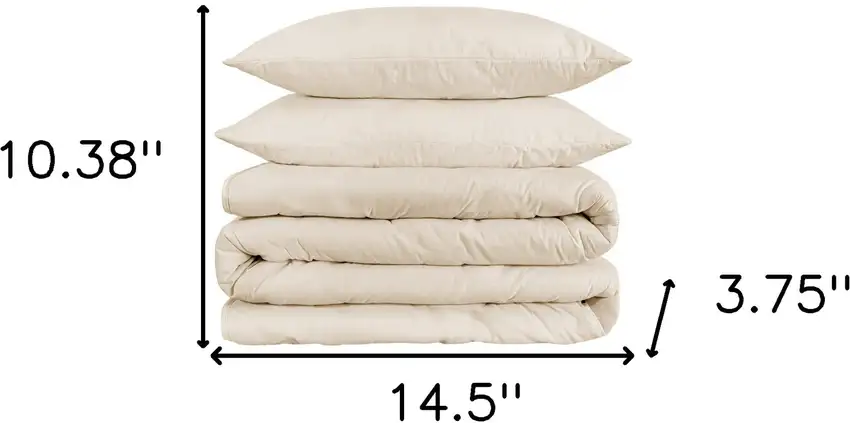 Ivory Queen Cotton Blend 1200 Thread Count Washable Duvet Cover Set Photo 4