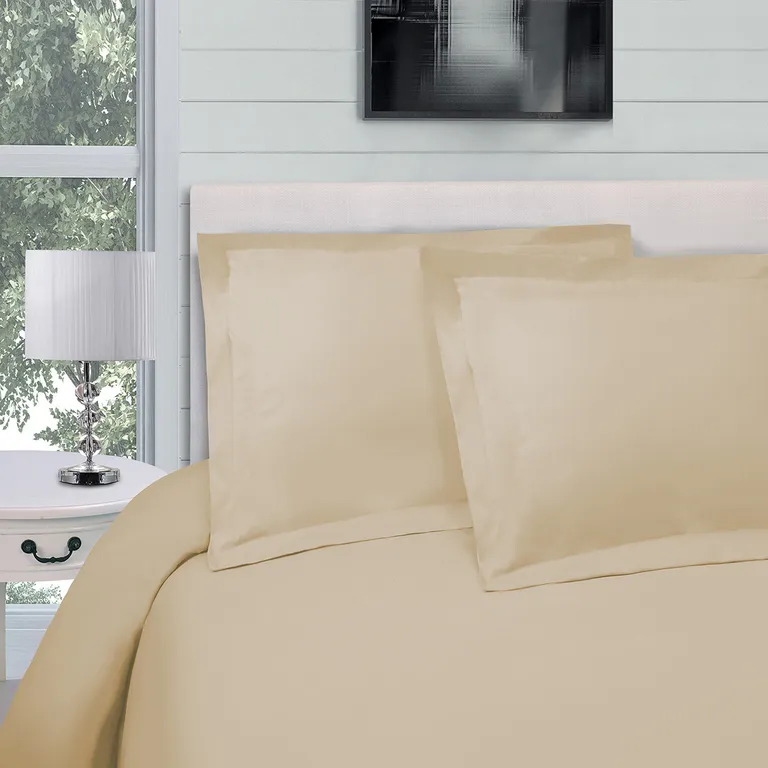 Queen Cotton Blend 300 Thread Count Washable Duvet Cover Set Photo 4