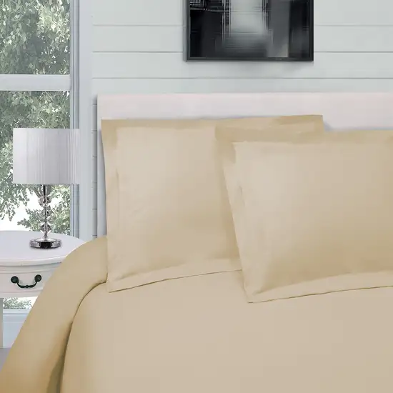 Ivory Queen Cotton Blend 300 Thread Count Washable Duvet Cover Set Photo 4