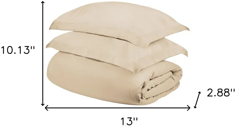 Queen Cotton Blend 300 Thread Count Washable Duvet Cover Set Photo 5