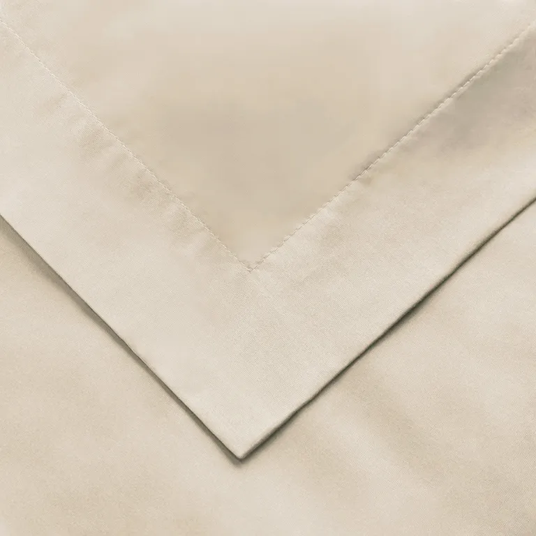 Ivory Queen Cotton Blend 650 Thread Count Washable Duvet Cover Set Photo 4