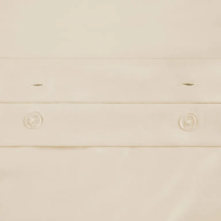 Ivory Queen Cotton Blend 650 Thread Count Washable Duvet Cover Set Photo 3